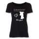 Dam T-shirt med Whippet motiv - Torshammarens