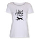Dam T-shirt med Whippet motiv - Torshammarens