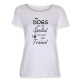 Dam T-shirt med hundmotiv - Torshammarens