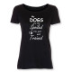 Dam T-shirt med hundmotiv - Torshammarens