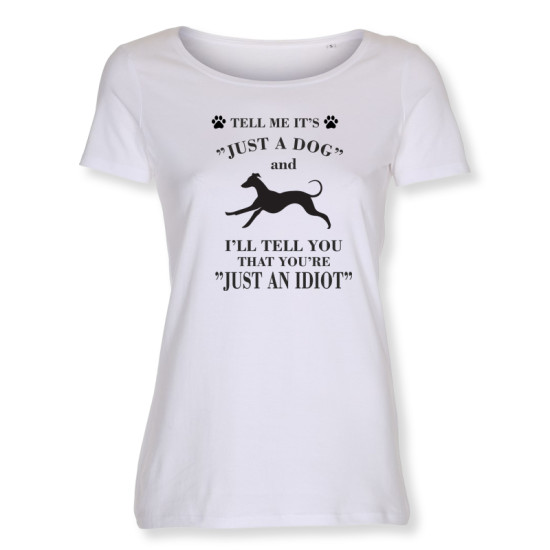 Dam T-shirt med Whippet motiv - Torshammarens