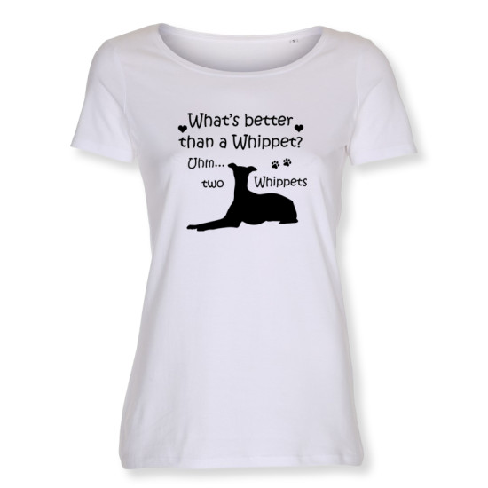 Dam T-shirt med Whippet motiv - Torshammarens