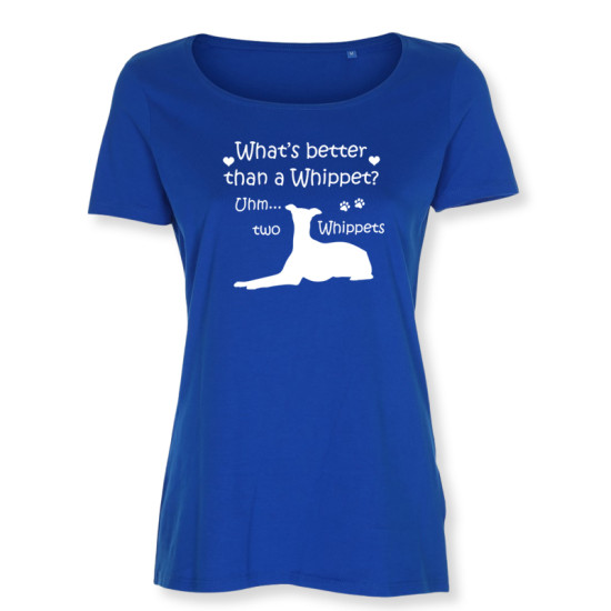 Dam T-shirt med Whippet motiv - Torshammarens