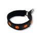 Broderat hundhalsband med tassar – Halvstryp i fleece, mesh eller softshell | Torshammarens