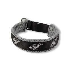 Broderat halsband - springande whippet