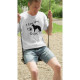 Herr T-shirt med Borzoi motiv - Torshammarens