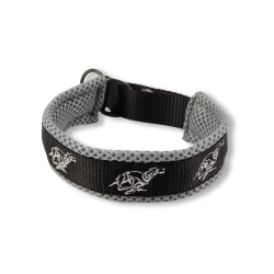 Broderat halsband - springande whippet