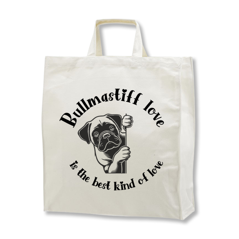 Bullmastiff tygkasse med korta handtag - Stilfull och praktisk - Torshammarens