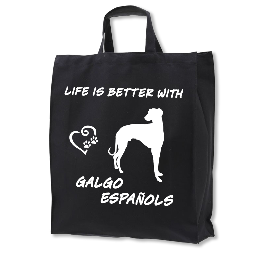 Galgo Español tygkasse med korta handtag - Stilfull och praktisk - Torshammarens