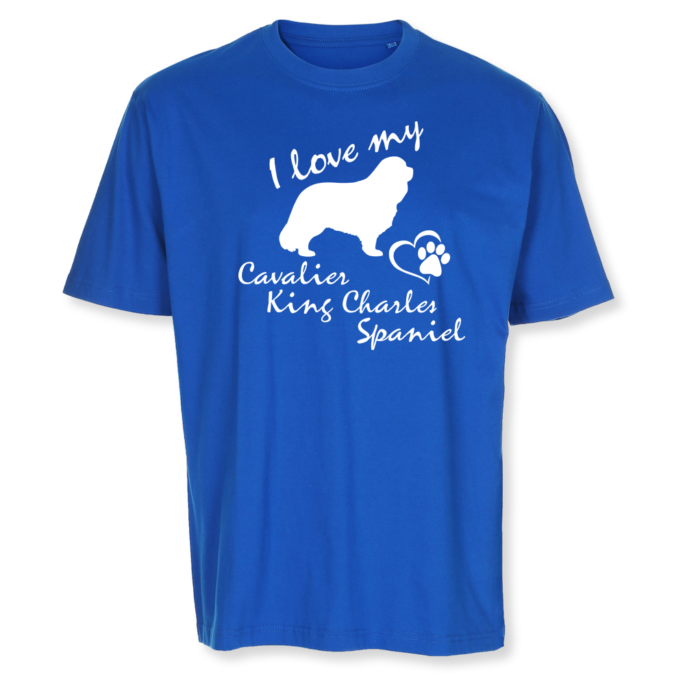 Herr T-shirt med Cavalier King Charles Spaniel motiv - Torshammarens
