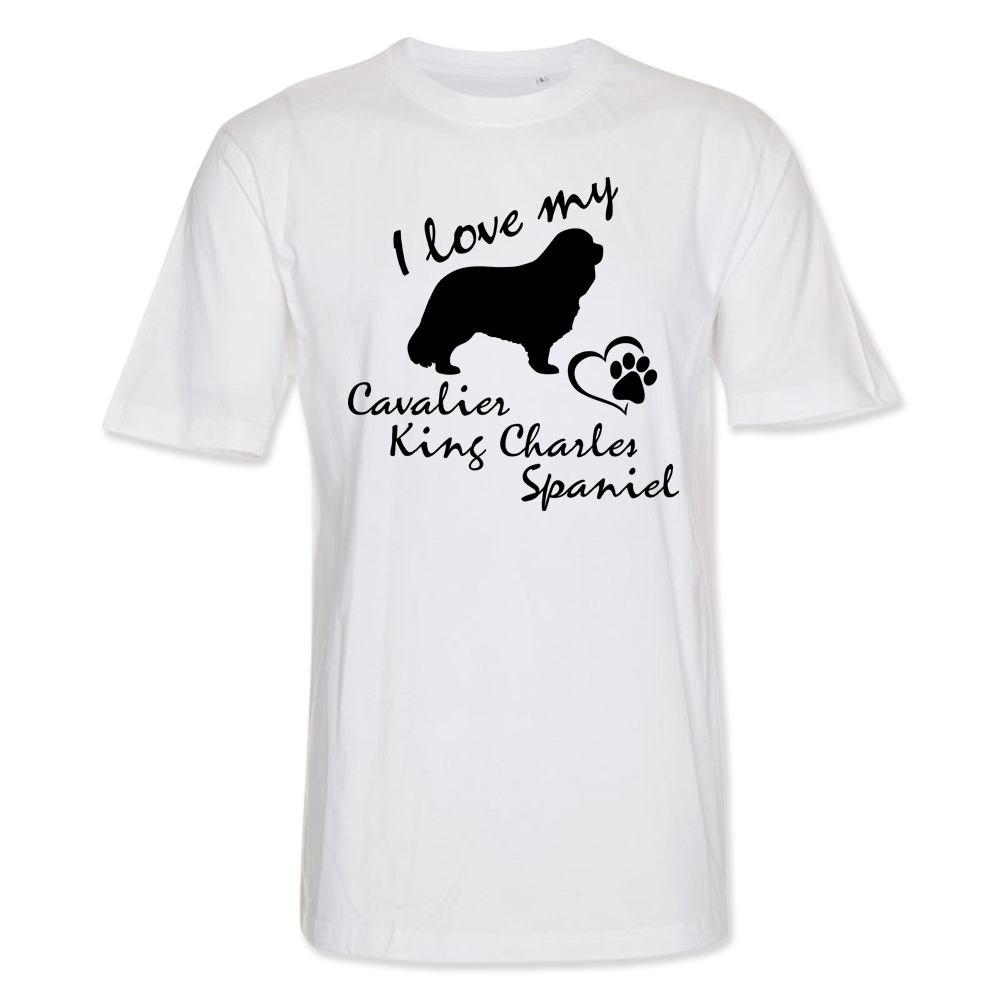 Herr T-shirt med Cavalier King Charles Spaniel motiv - Torshammarens
