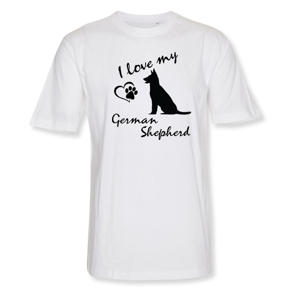 Herr T-shirt med Schäferhund motiv - Torshammarens