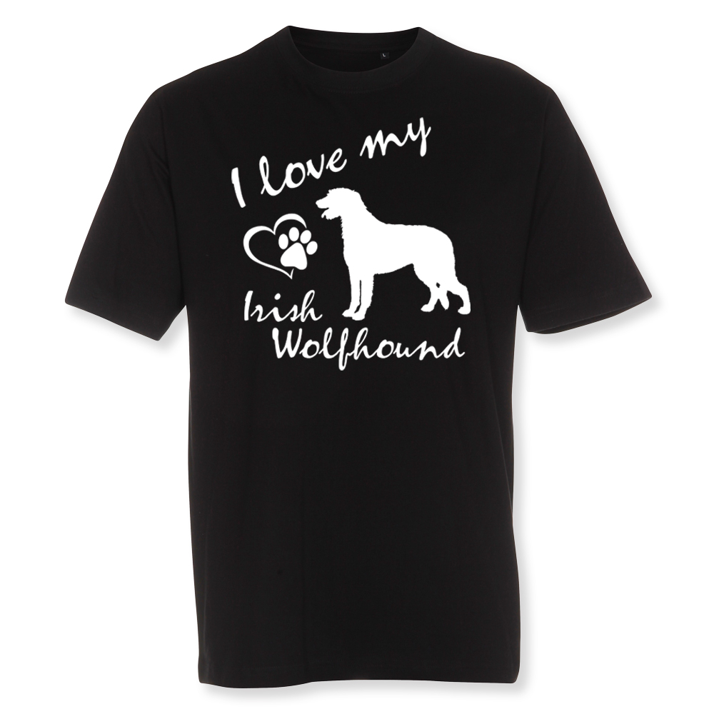 Herr T-shirt med Irländsk Varghund motiv - Torshammarens