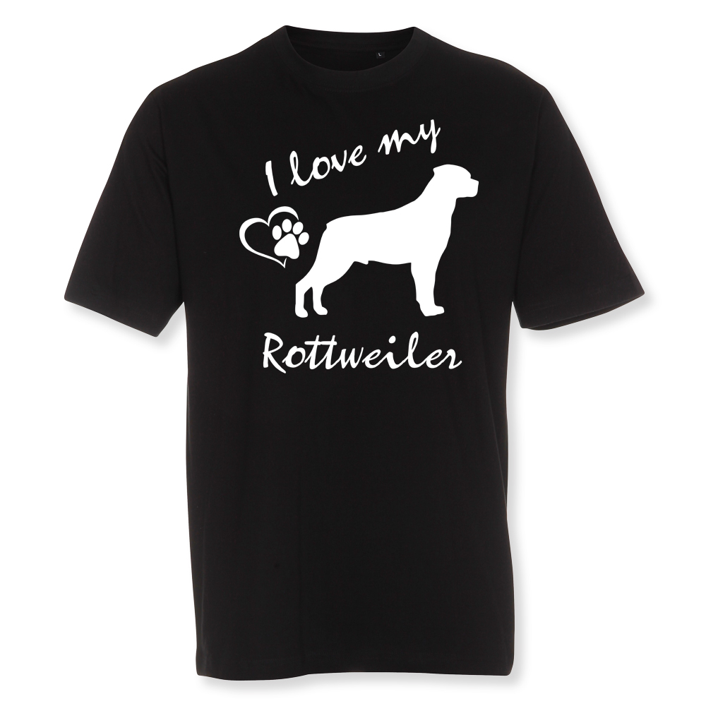Herr T-shirt med Rottweiler motiv - Torshammarens