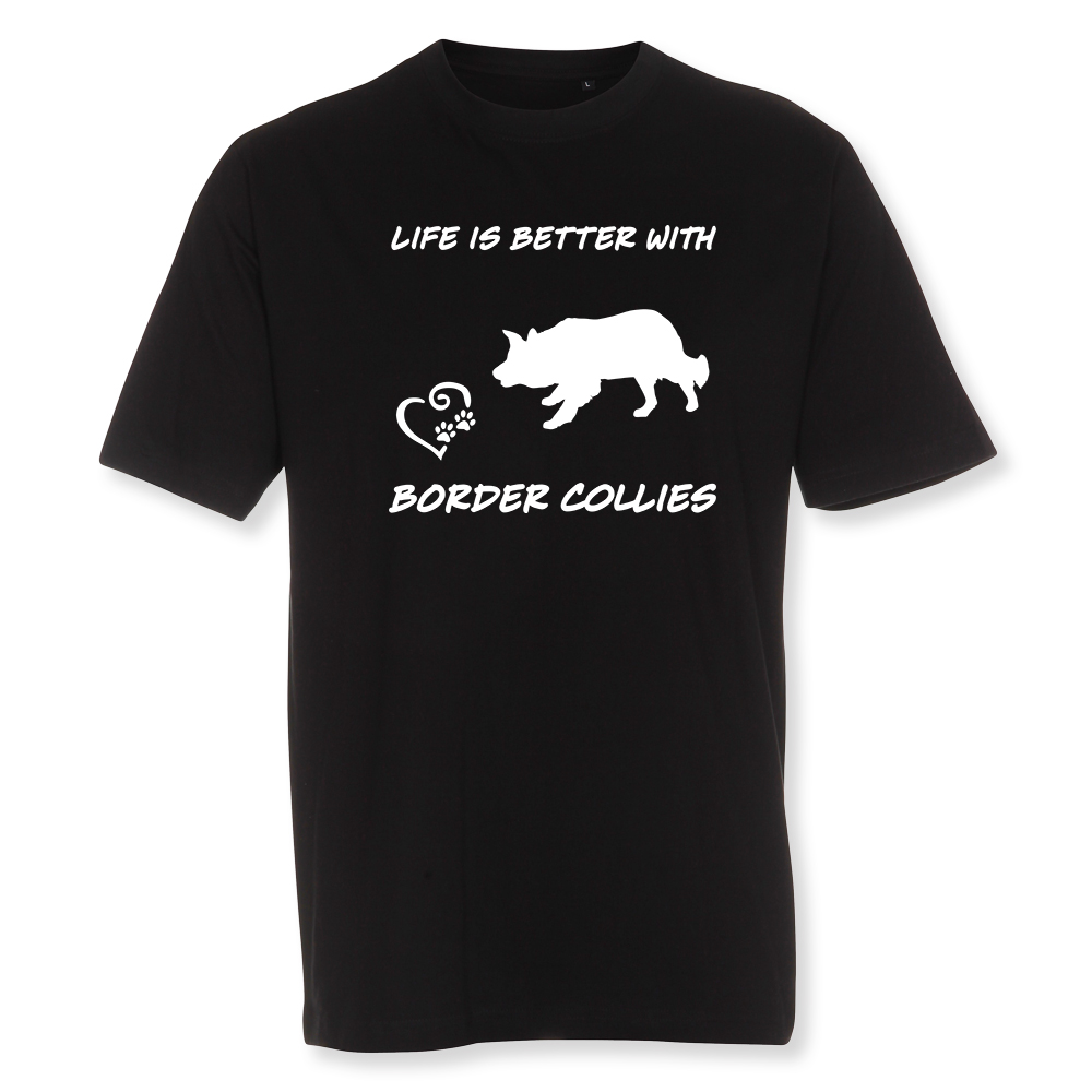 Herr T-shirt med Border Collie motiv - Torshammarens