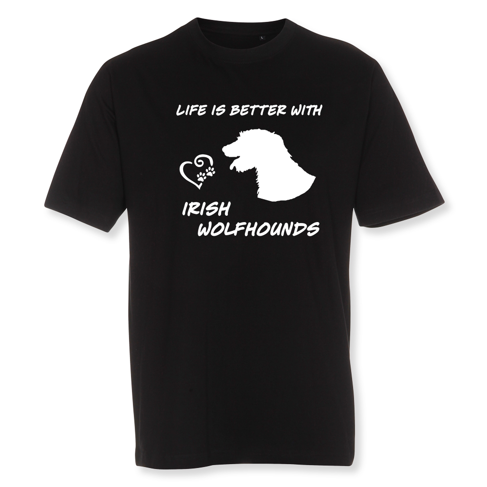 Herr T-shirt med Irländsk Varghund motiv - Torshammarens