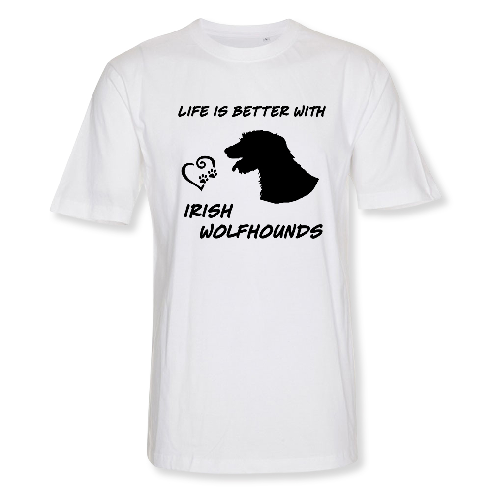 Herr T-shirt med Irländsk Varghund motiv - Torshammarens