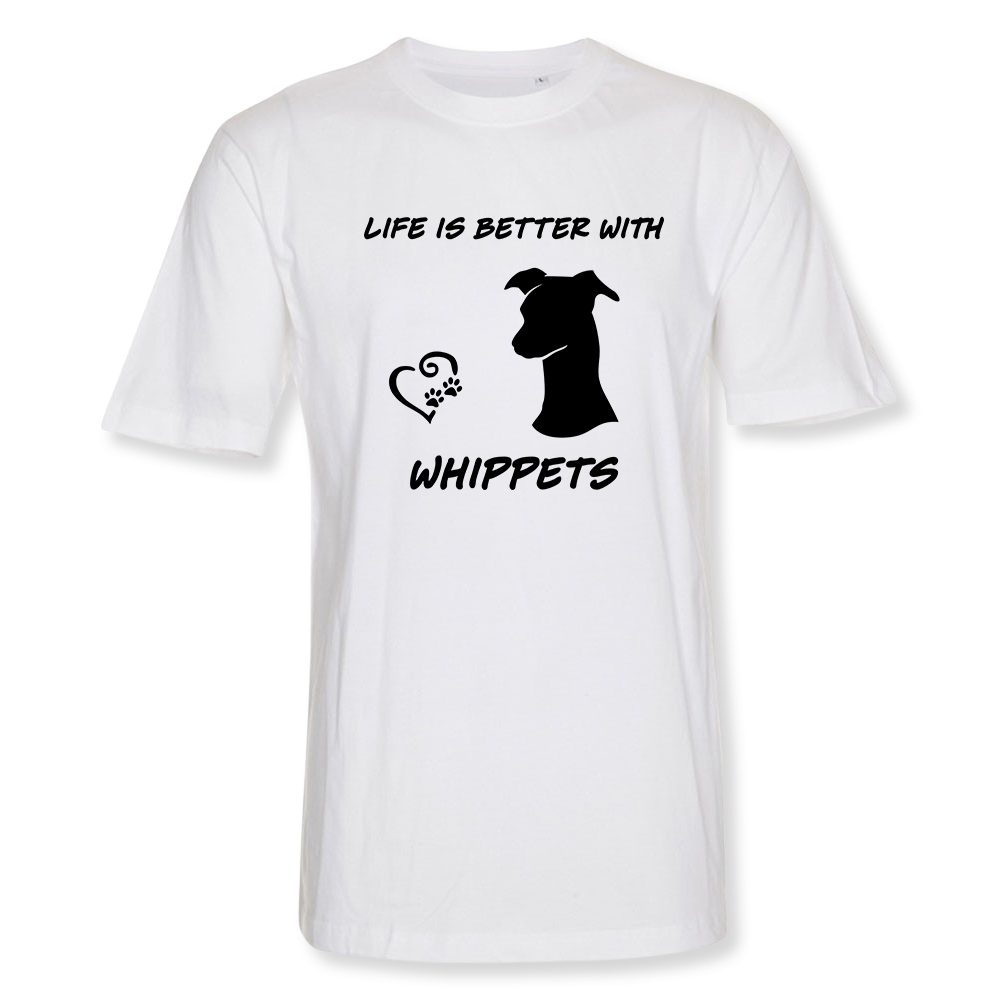 Herr T-shirt med Whippet motiv - Torshammarens