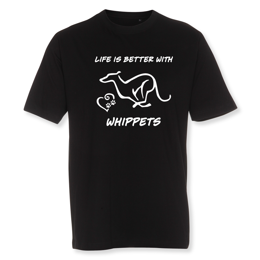 Herr T-shirt med Whippet motiv - Torshammarens