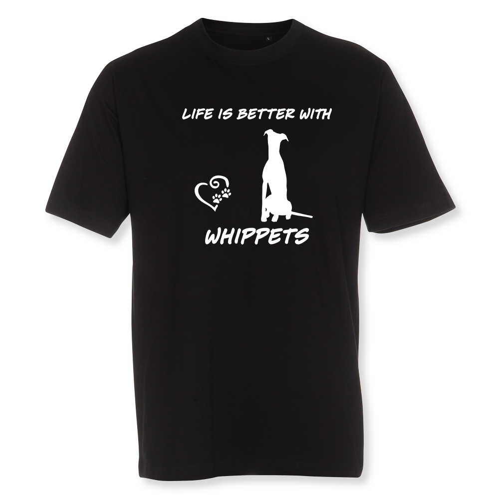 Herr T-shirt med Whippet motiv - Torshammarens
