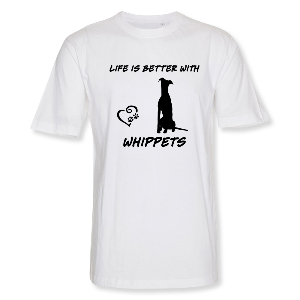 Herr T-shirt med Whippet motiv - Torshammarens