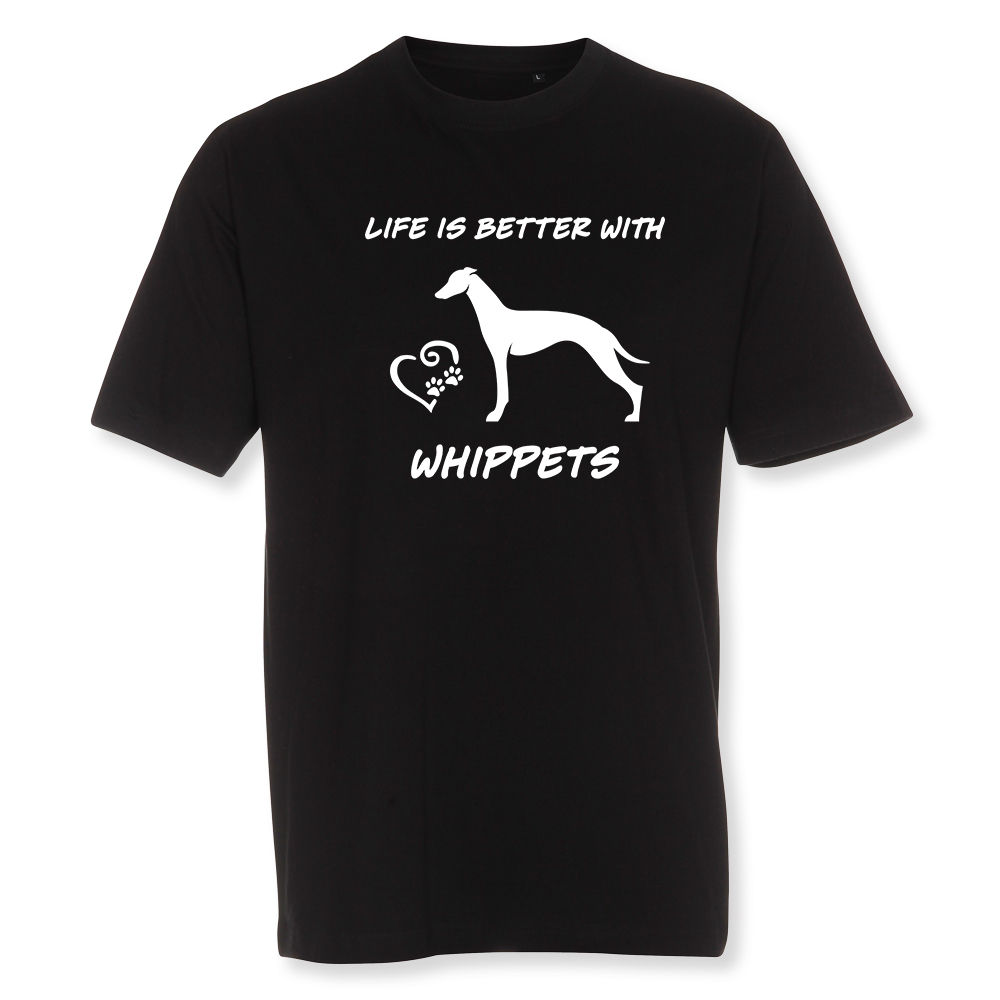 Herr T-shirt med Whippet motiv - Torshammarens