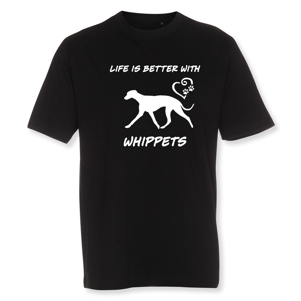 Herr T-shirt med Whippet motiv - Torshammarens