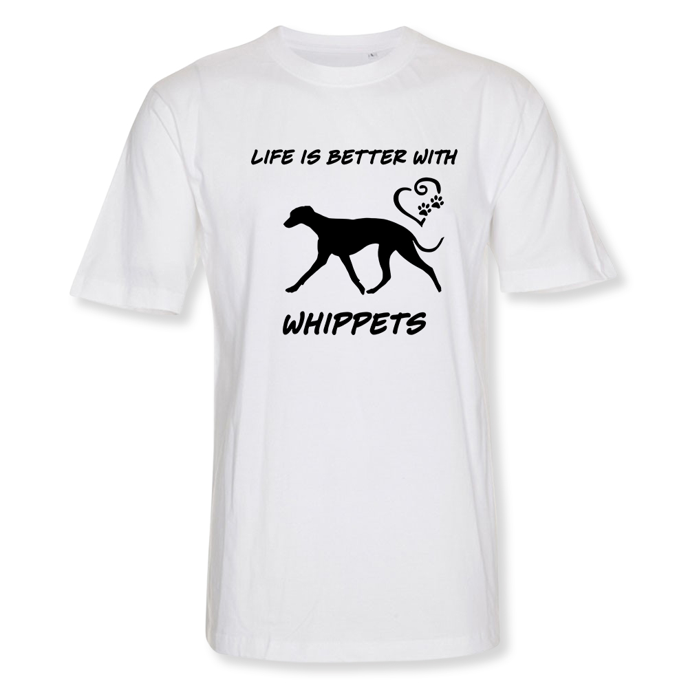 Herr T-shirt med Whippet motiv - Torshammarens