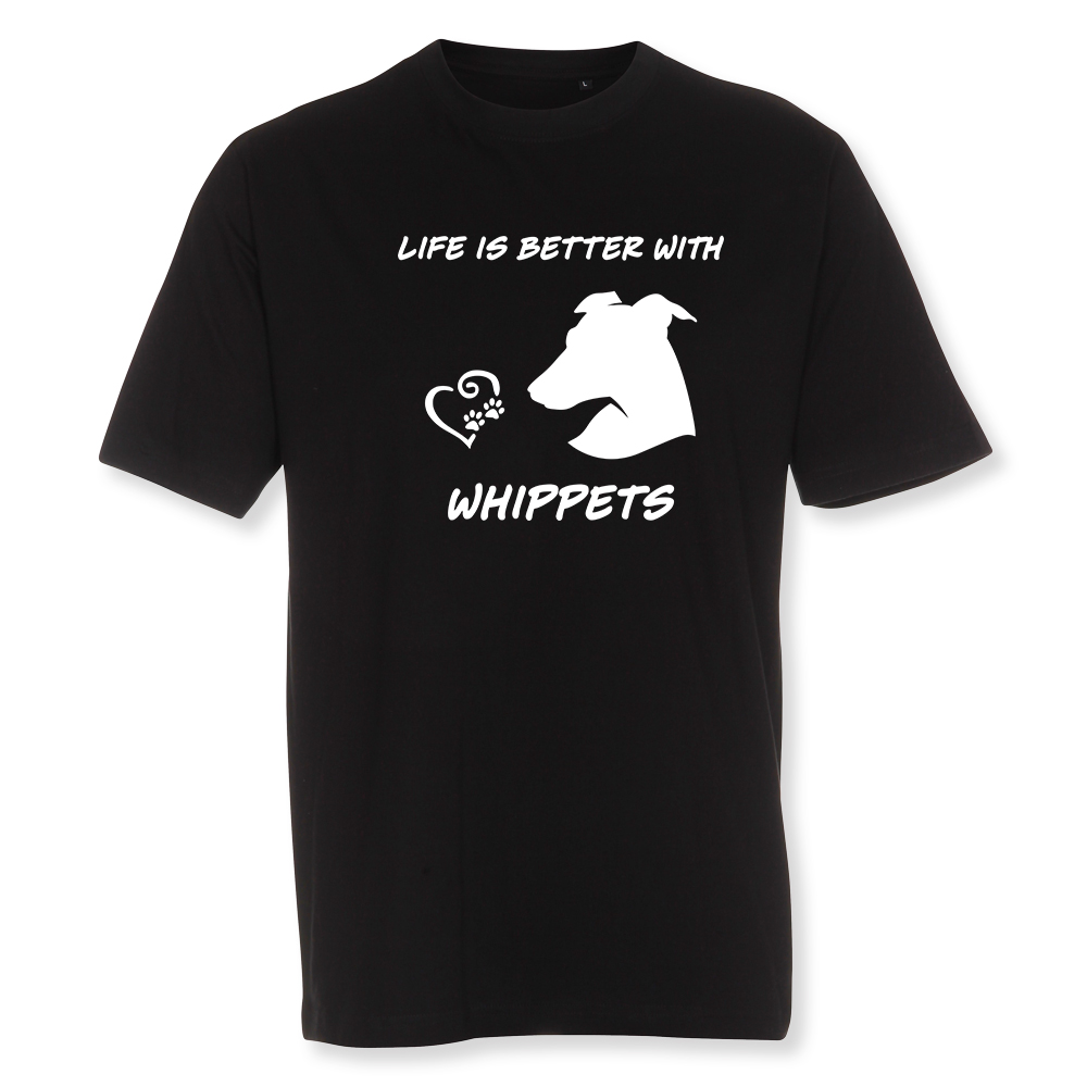 Herr T-shirt med Whippet motiv - Torshammarens
