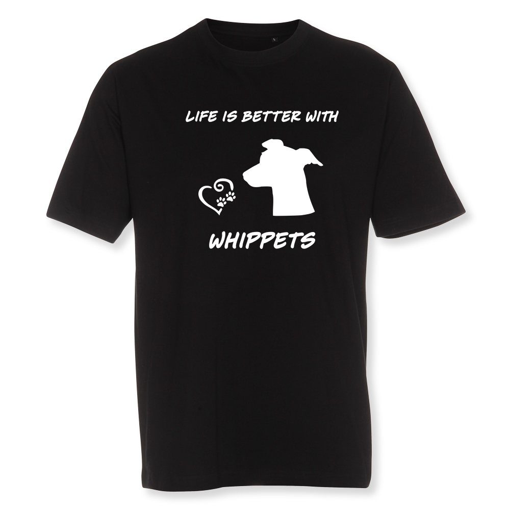 Herr T-shirt med Whippet motiv - Torshammarens