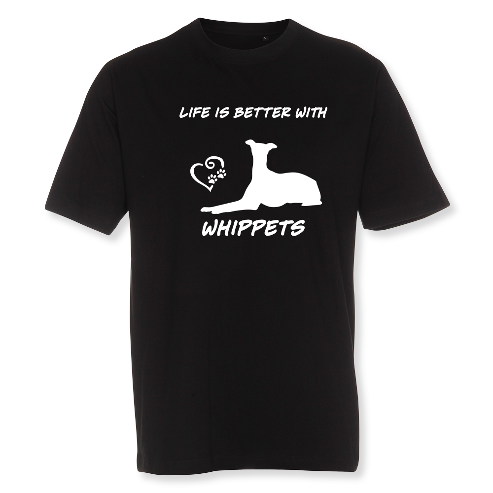Herr T-shirt med Whippet motiv - Torshammarens