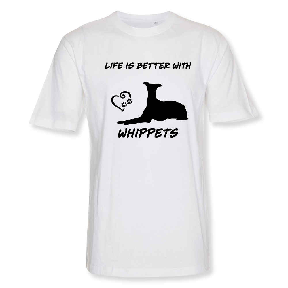 Herr T-shirt med Whippet motiv - Torshammarens