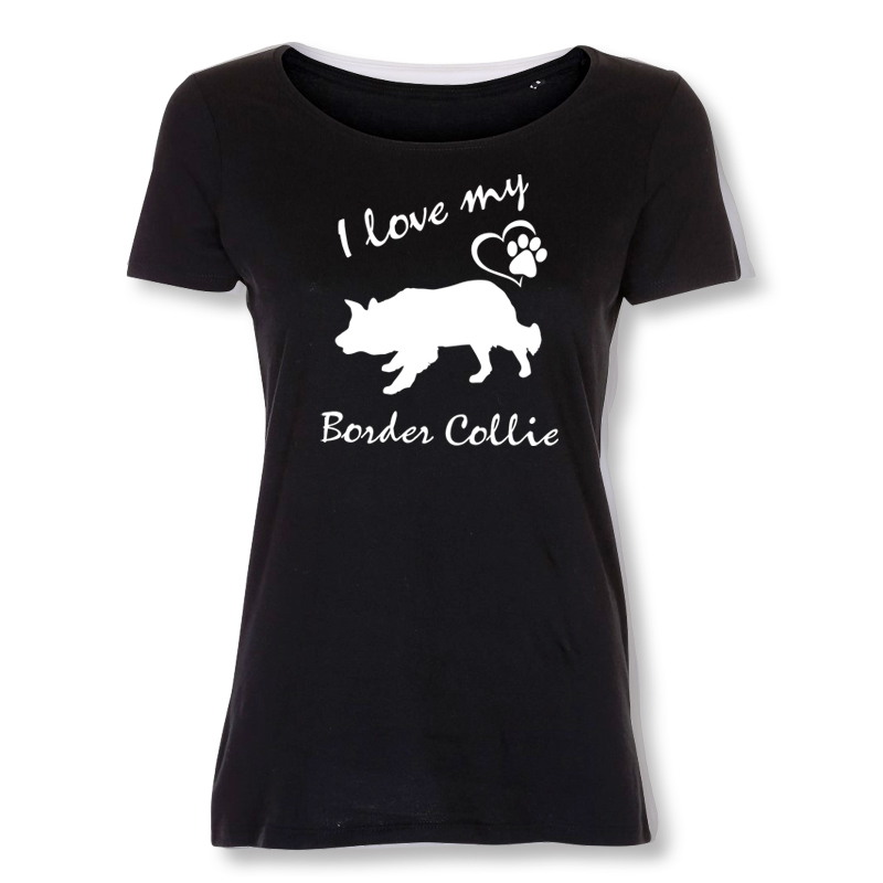 Dam T-shirt med Border Collie motiv - Torshammarens
