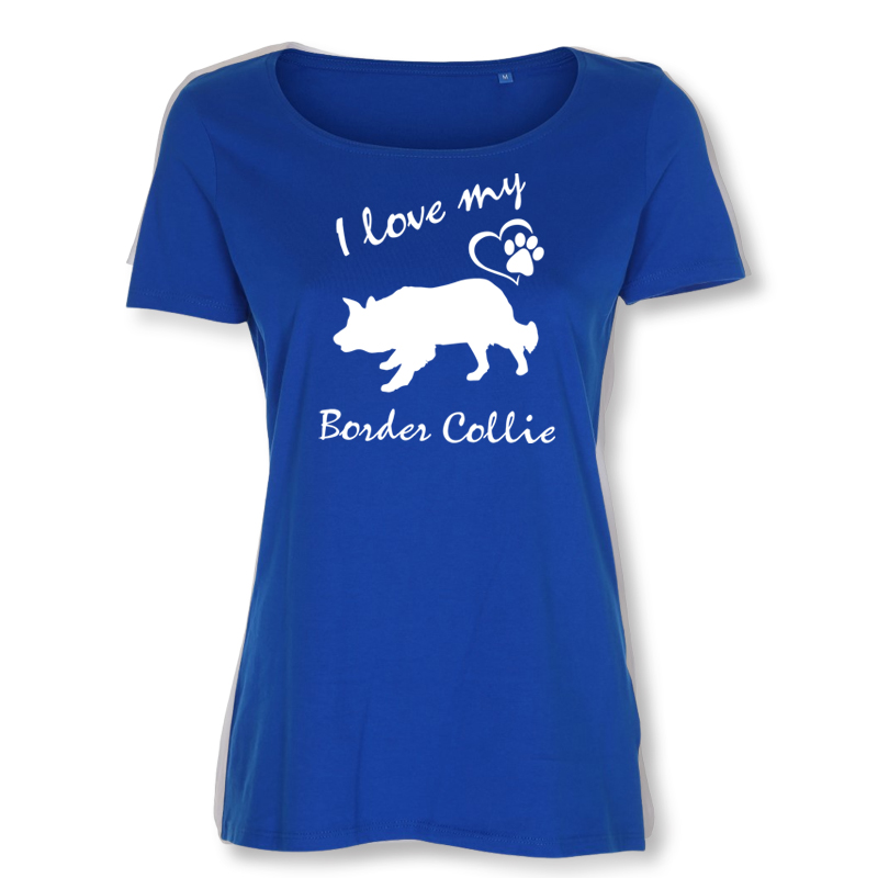 Dam T-shirt med Border Collie motiv - Torshammarens
