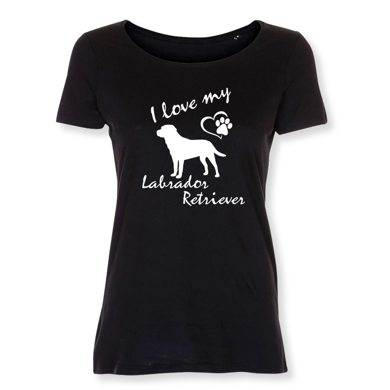 Dam T-shirt med Labrador Retriever motiv - Torshammarens