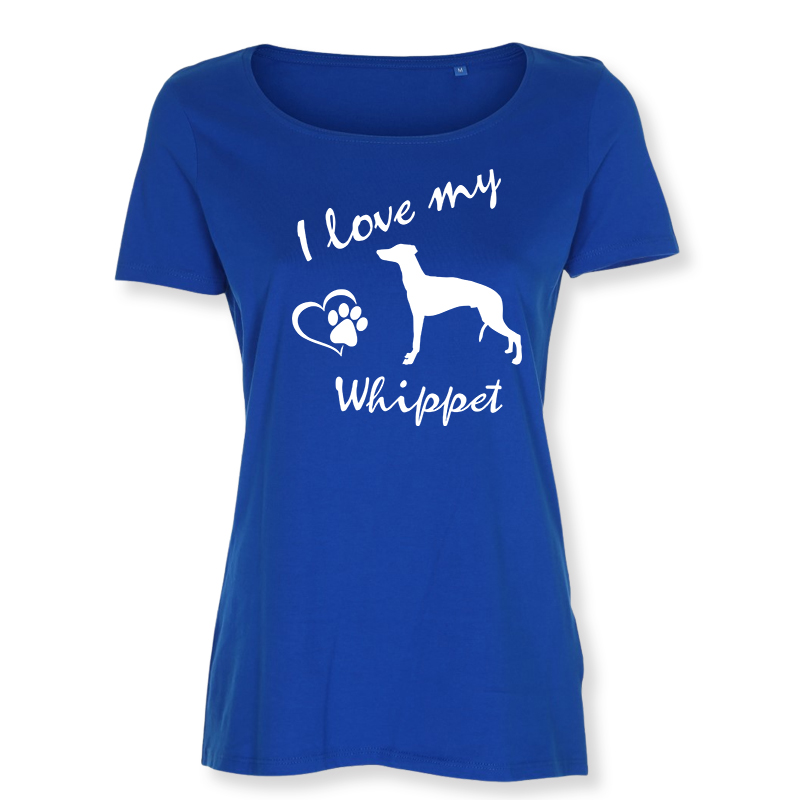 Dam T-shirt med Whippet motiv - Torshammarens
