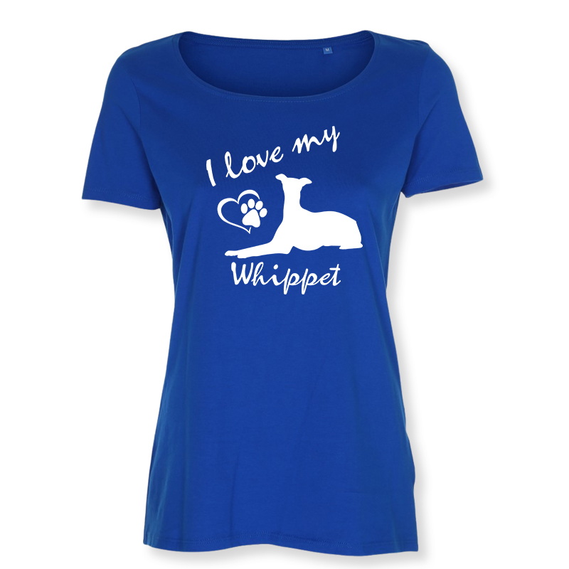 Dam T-shirt med Whippet motiv - Torshammarens