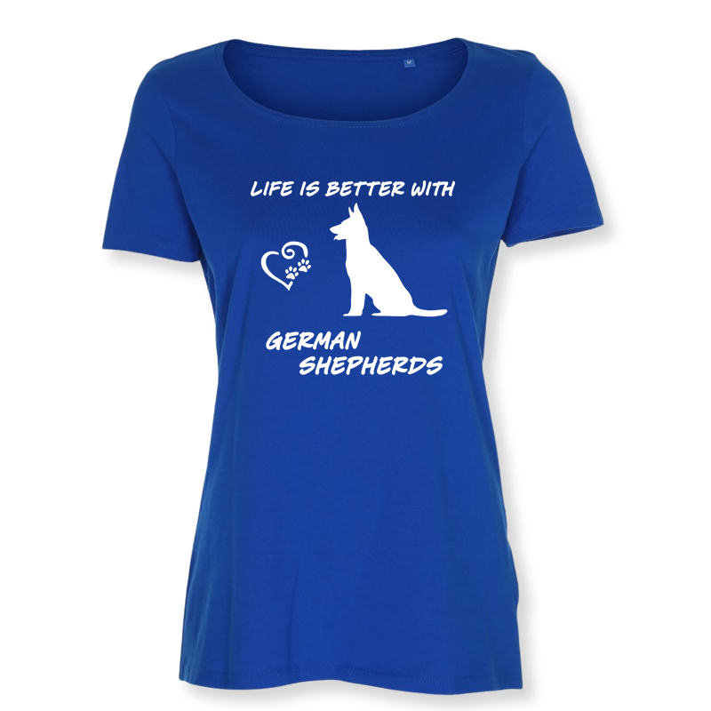 Dam T-shirt med Schäferhund motiv - Torshammarens