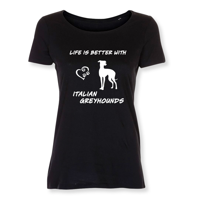 Dam T-shirt med Italiensk Vinthund motiv - Torshammarens