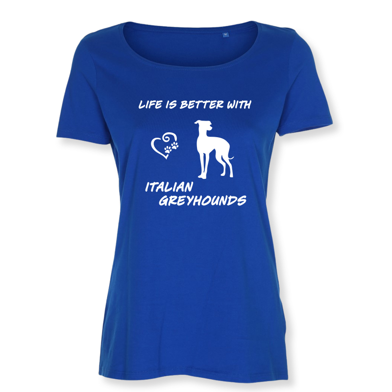 Dam T-shirt med Italiensk Vinthund motiv - Torshammarens